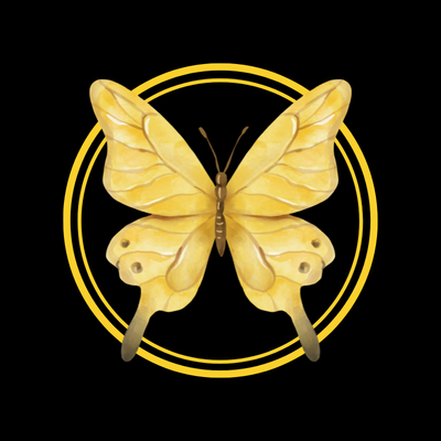 yellow butterfly 302