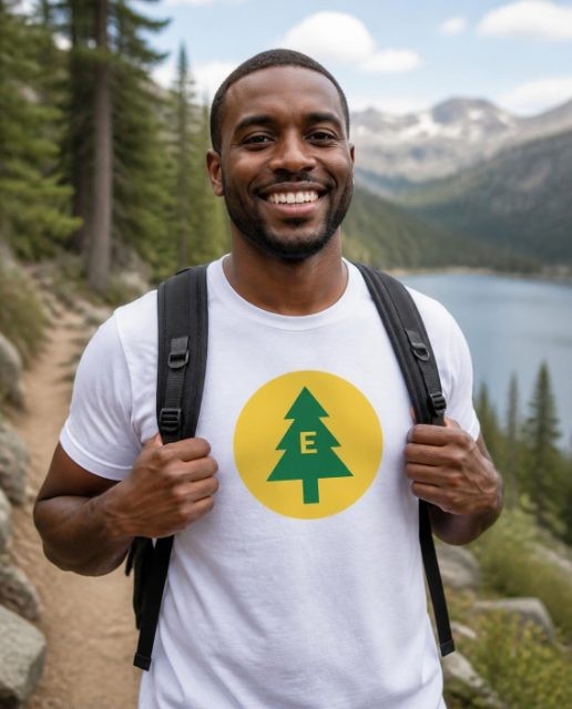 Pine Tree Outdoor Badge tee