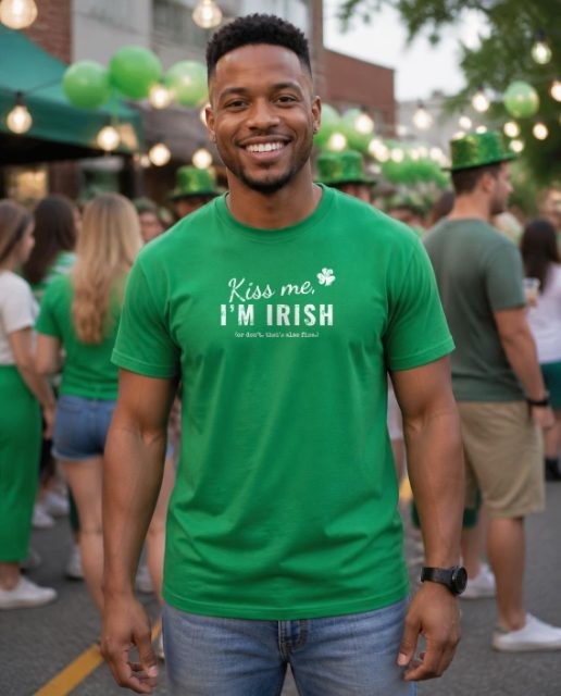 Kiss Me, I'm Irish (Or Don't) tee