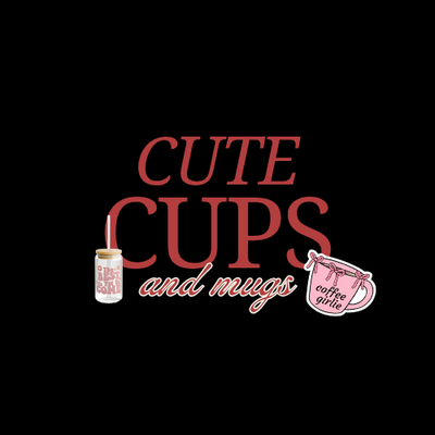 cute mugs and  glass