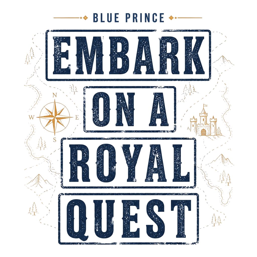Blue Prince "Embark on a Royal Quest" Poster