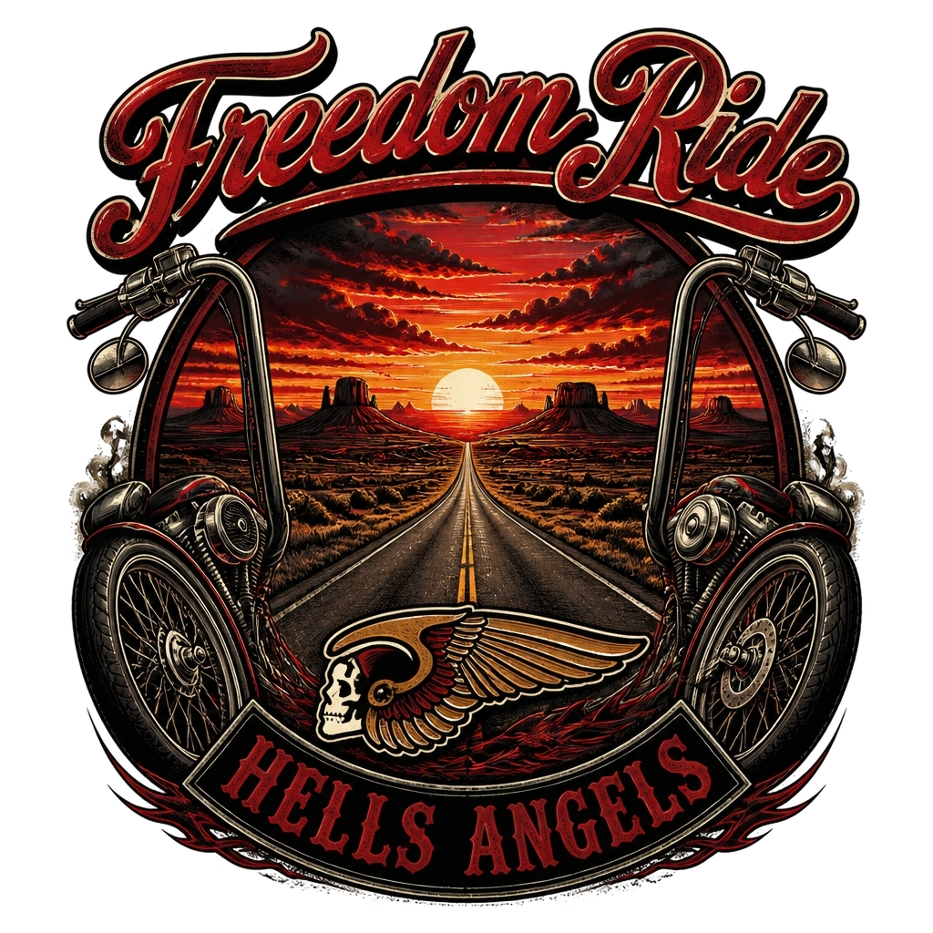 Hells Angels "Freedom Ride" Poster - Official posters merchandise
