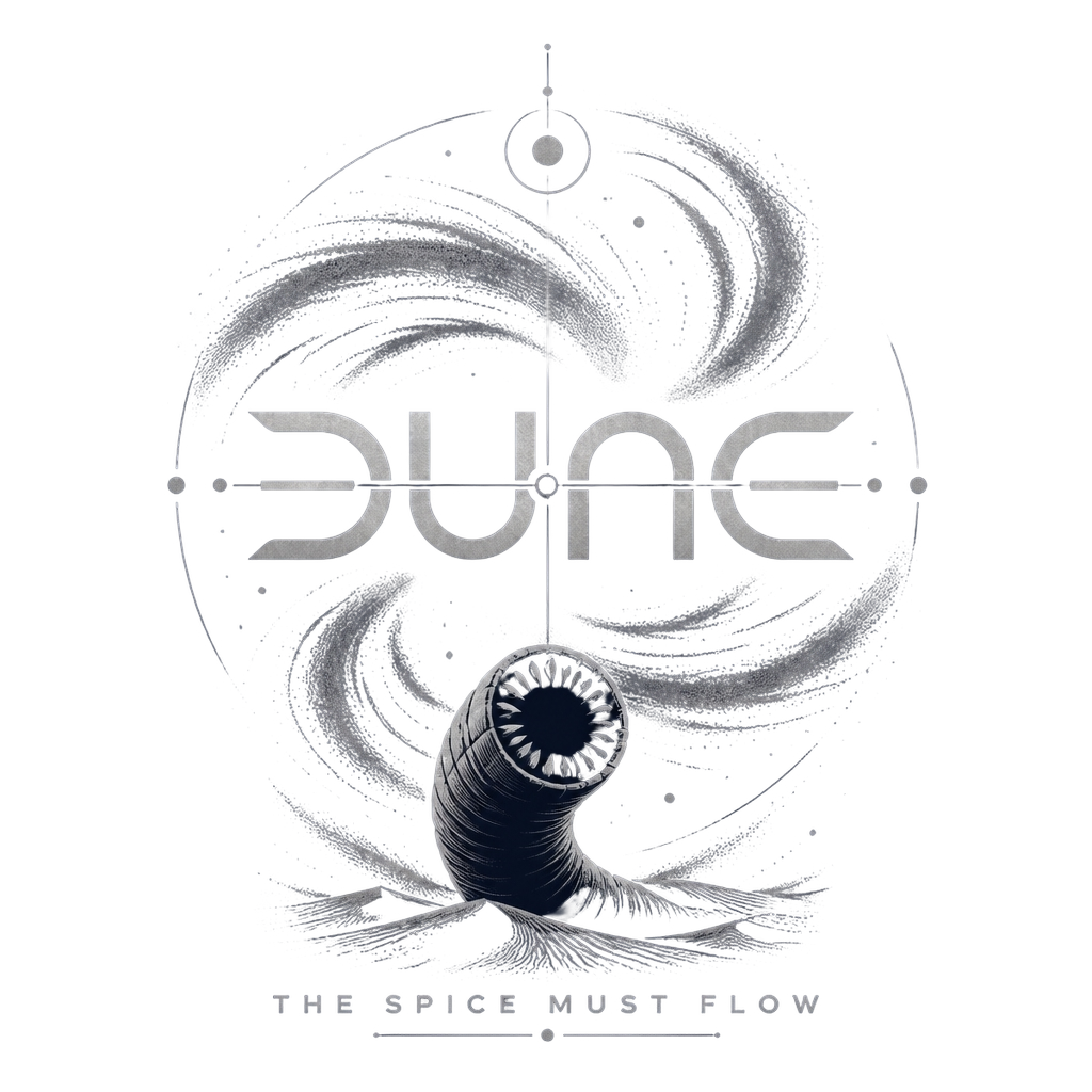 Dune " logo at the center, reminiscent of the 2021 film" Poster - Official posters merchandise