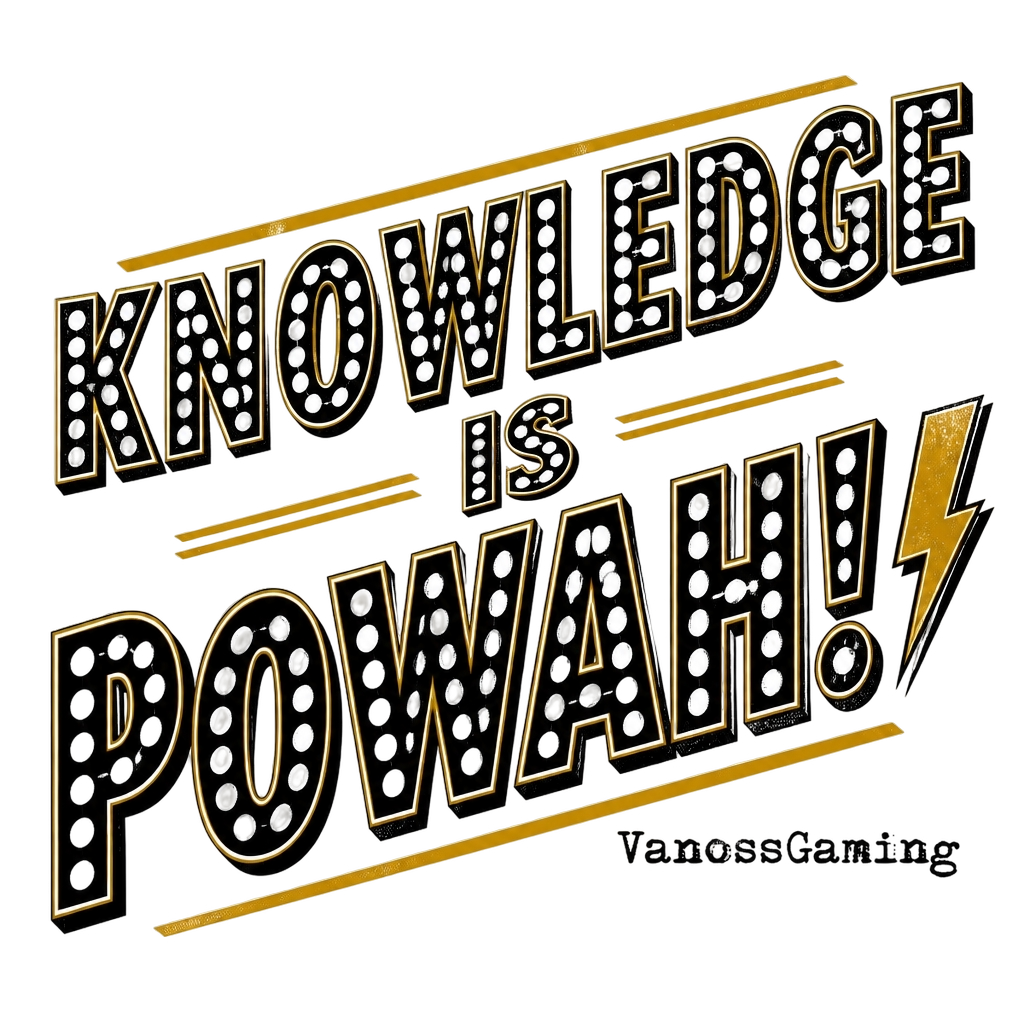 VanossGaming "Knowledge is POWAH!" Poster