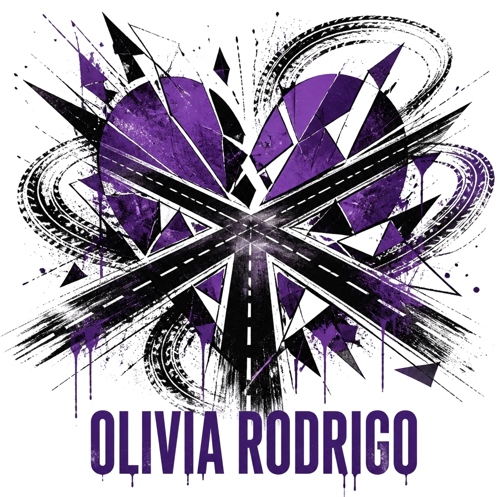 Olivia Rodrigo "teenage heartbreak." Poster