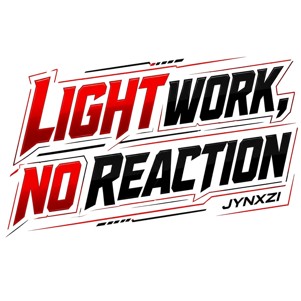 Jynxzi "LIGHT WORK, NO REACTION" Poster - Official posters merchandise