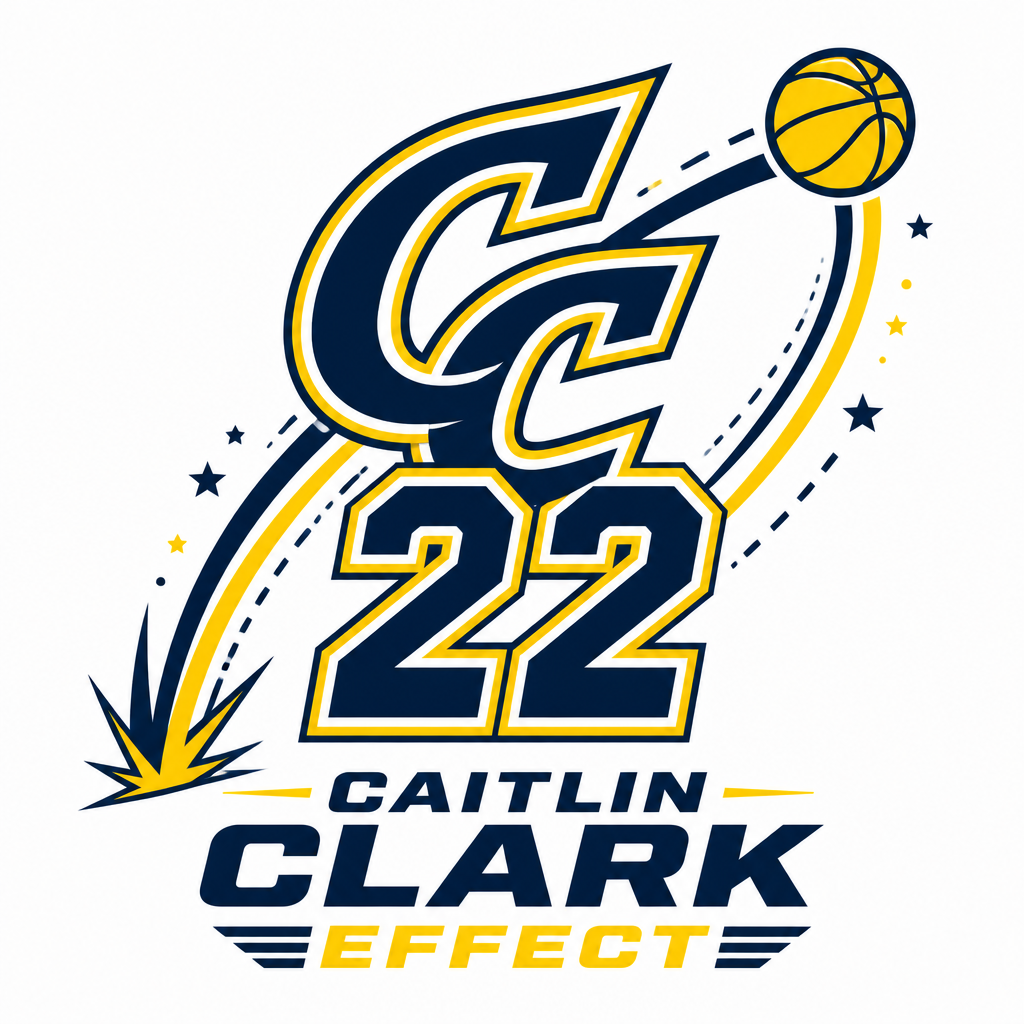 Caitlin Clark " logo intertwined with the number " Poster