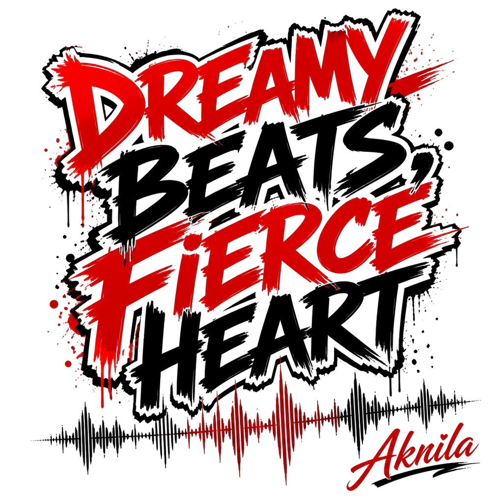 Akriila "Dreamy Beats, Fierce Heart" Poster - Official posters merchandise