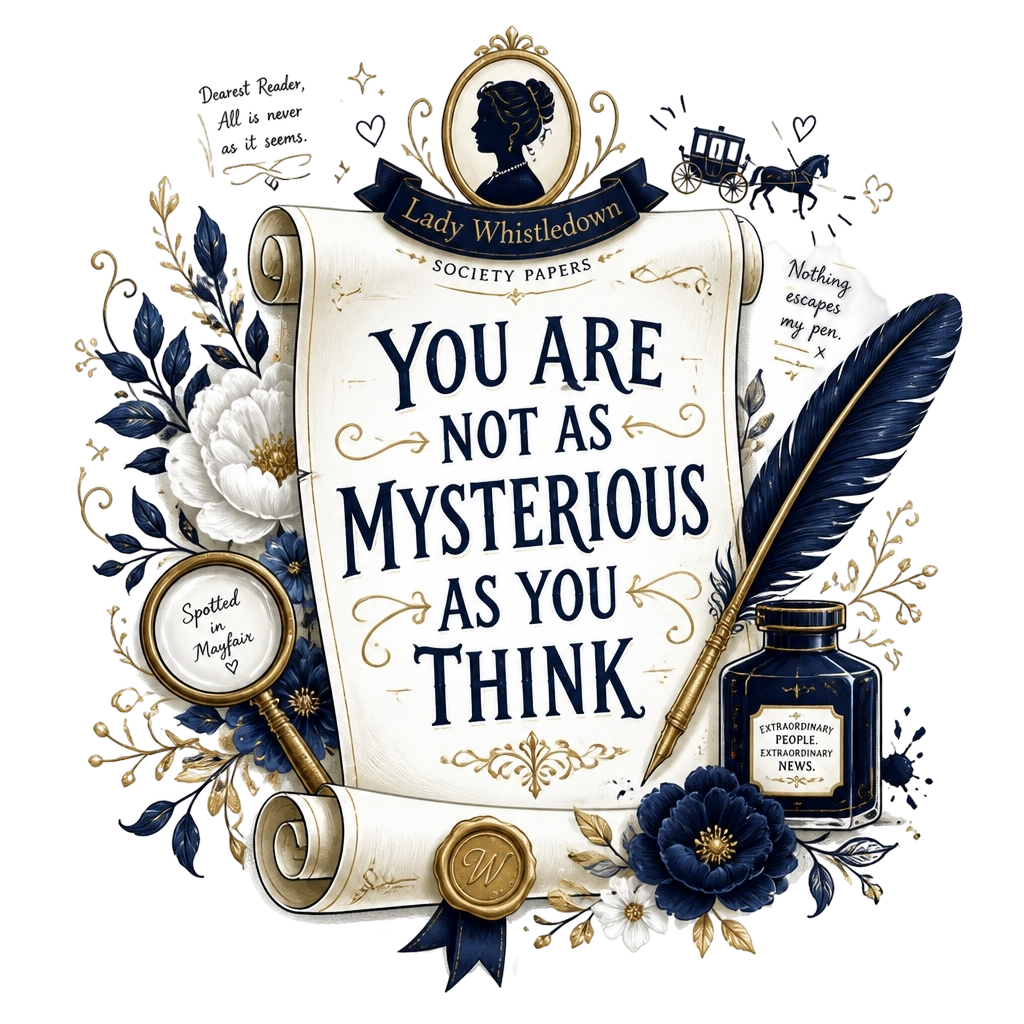Bridgerton "You Are Not as Mysterious as You Think" Poster - Bridgerton posters merchandise
