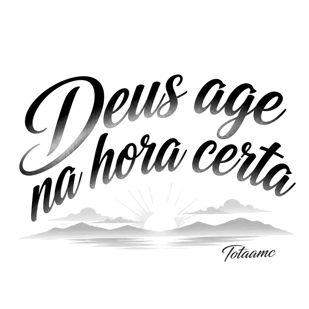 Totaamc "Deus age na hora certa" Poster - Official posters merchandise