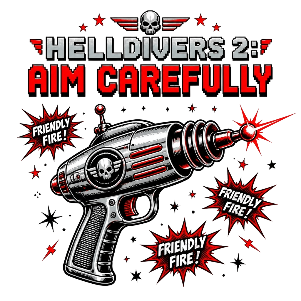 Helldivers 2 "Friendly Fire" Poster