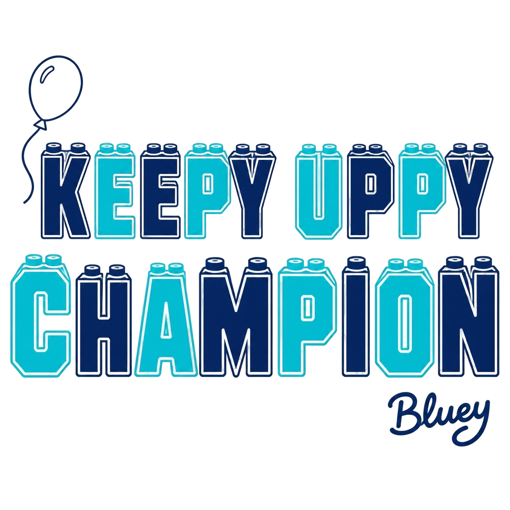 Bluey "Keepy Uppy Champion" Poster - Official posters merchandise