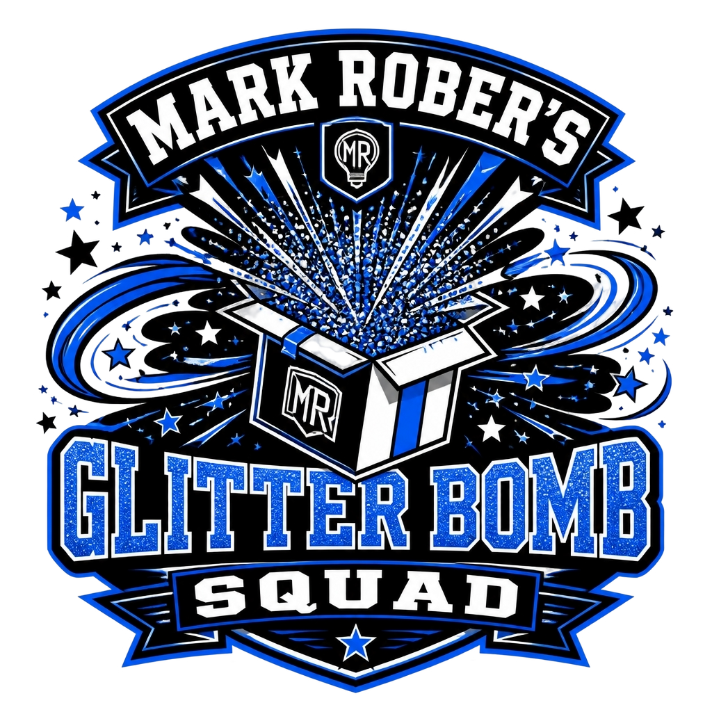 Mark Rober "Glitter Bomb" Poster - Official posters merchandise