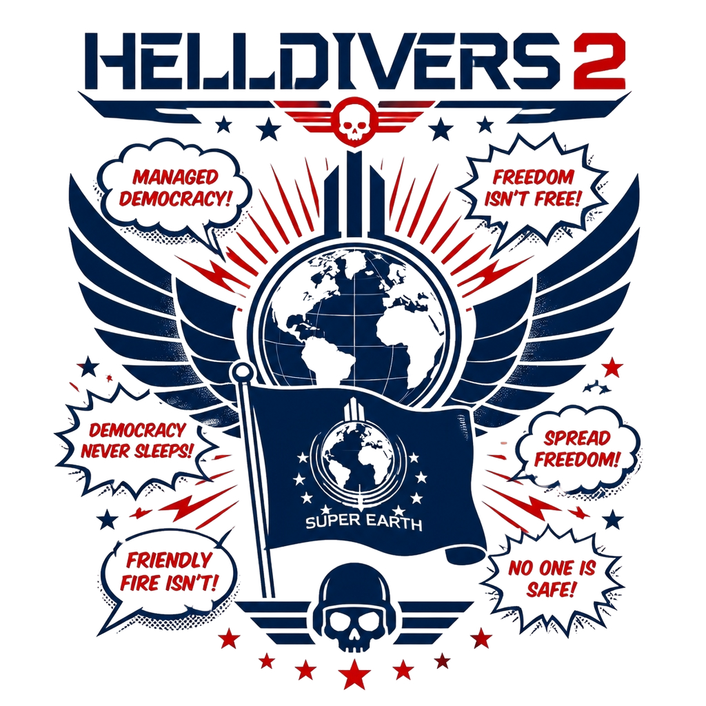 Helldivers 2 "Managed Democracy" Poster