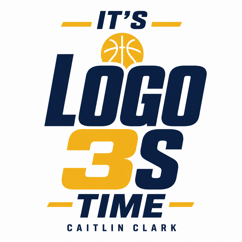 Caitlin Clark "s Logo 3s Time" Poster