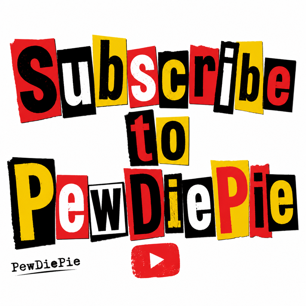 PewDiePie "Subscribe to PewDiePie" Poster