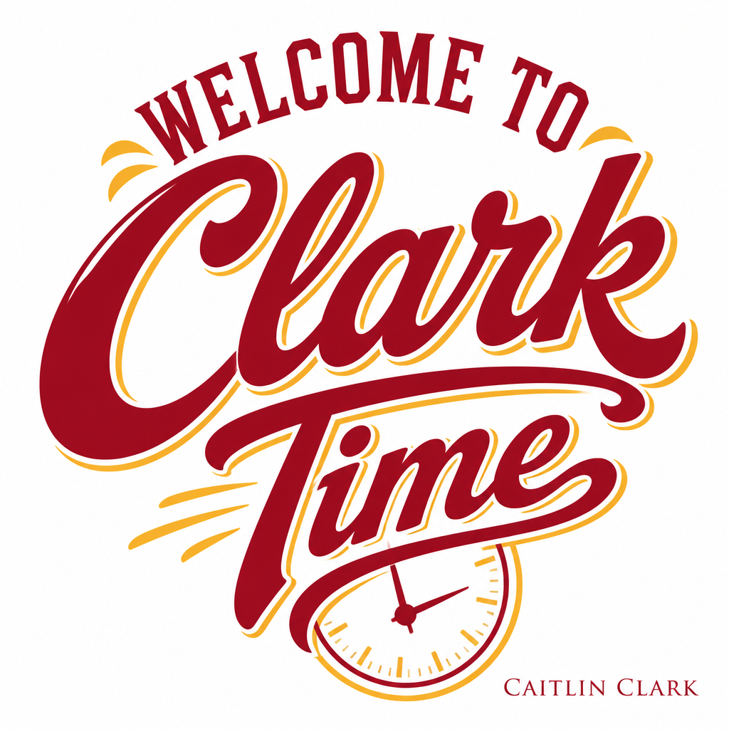 Caitlin Clark "Welcome to Clark Time" Poster
