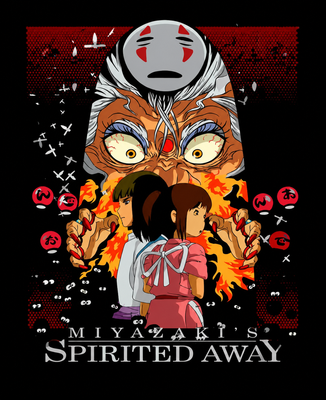 Spirited Away Hoodie No Face Studio Ghibli Hoodies - Official Posters & Wall Art merchandise