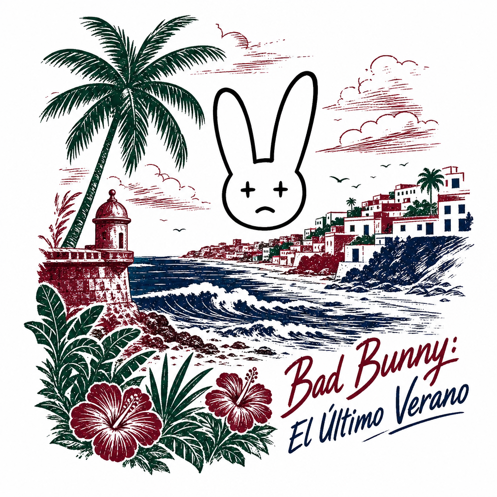 Bad Bunny "Bad Bunny: El Último Verano" Poster - Official posters merchandise