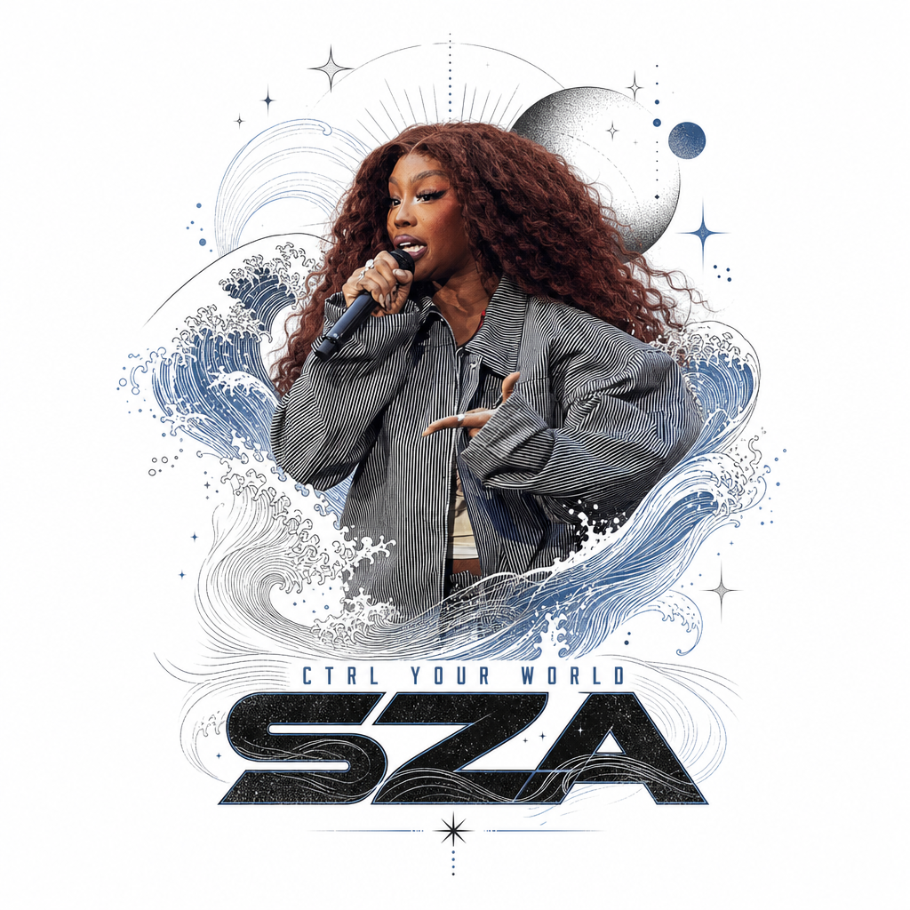 SZA " in bold, modern typography at the lower center. " Poster - Official posters merchandise