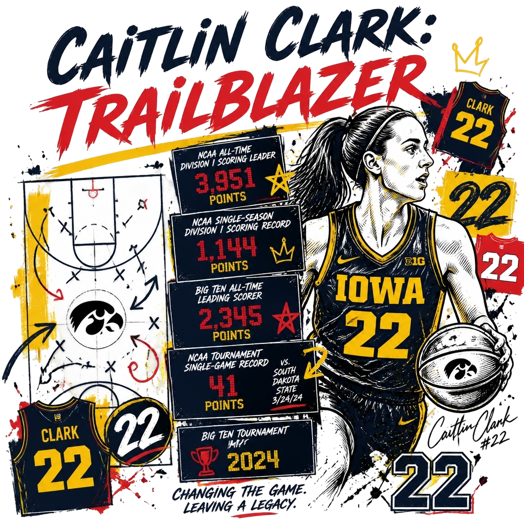 Caitlin Clark "Caitlin Clark: Trailblazer" Poster