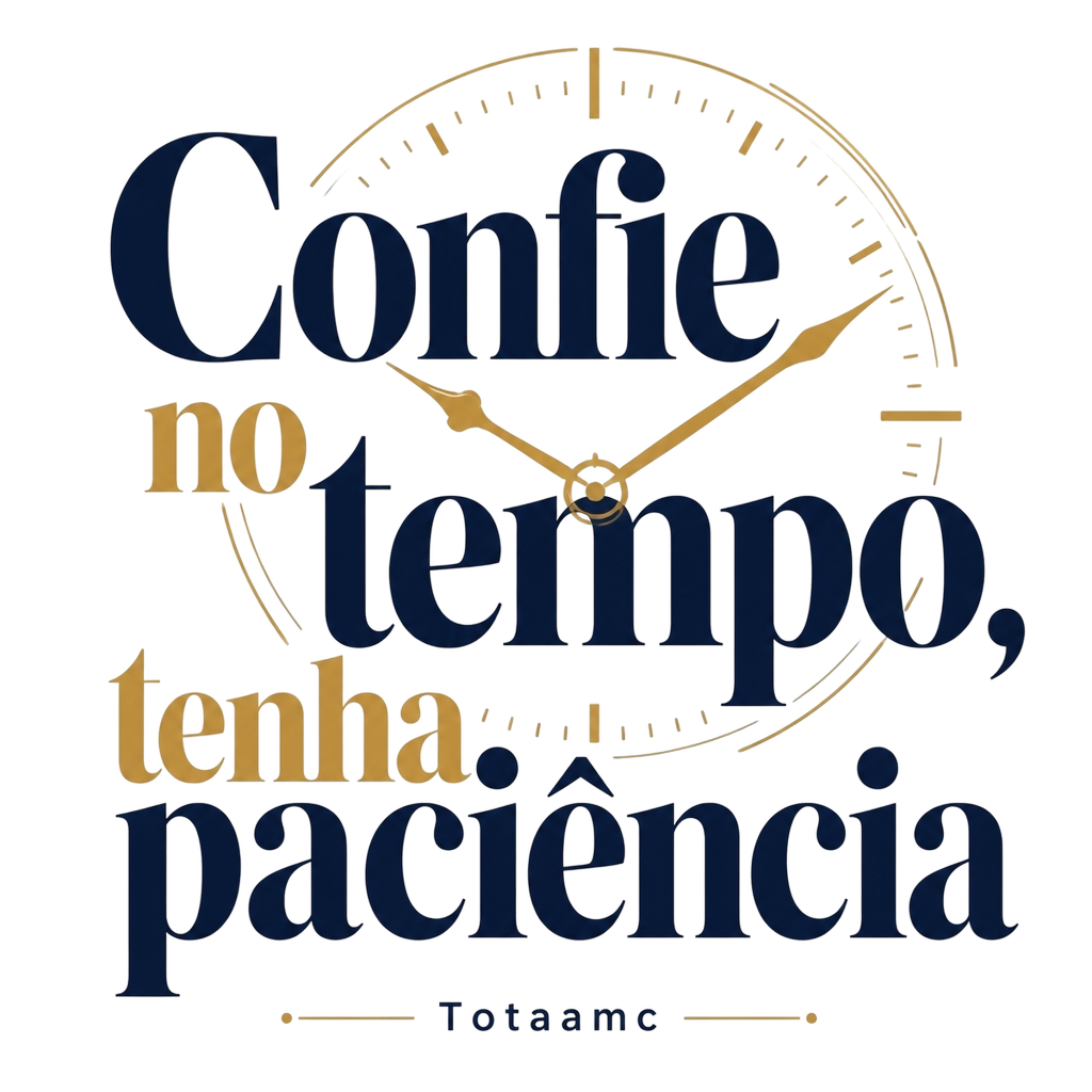 Totaamc "Confie no tempo, tenha paciência" Poster - Official posters merchandise