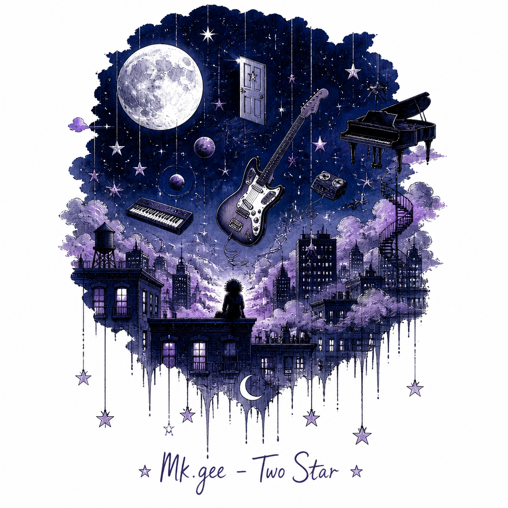 Mk.gee "Two Star & the Dream Police" Poster - Official posters merchandise