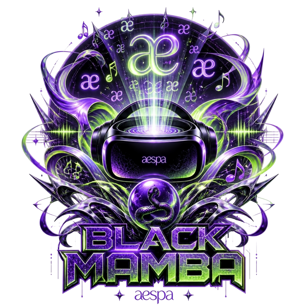 aespa "BLACK MAMBA" Poster - aespa posters merchandise