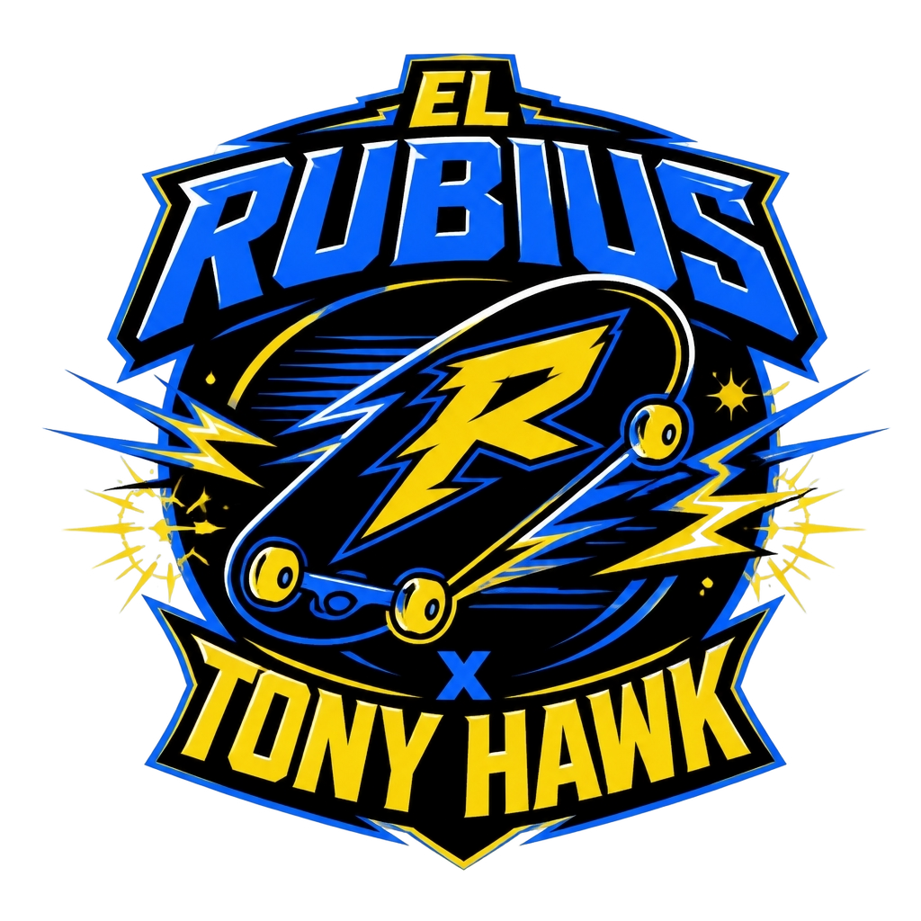 Rubius "El Rubius x Tony Hawk" Poster - Official posters merchandise
