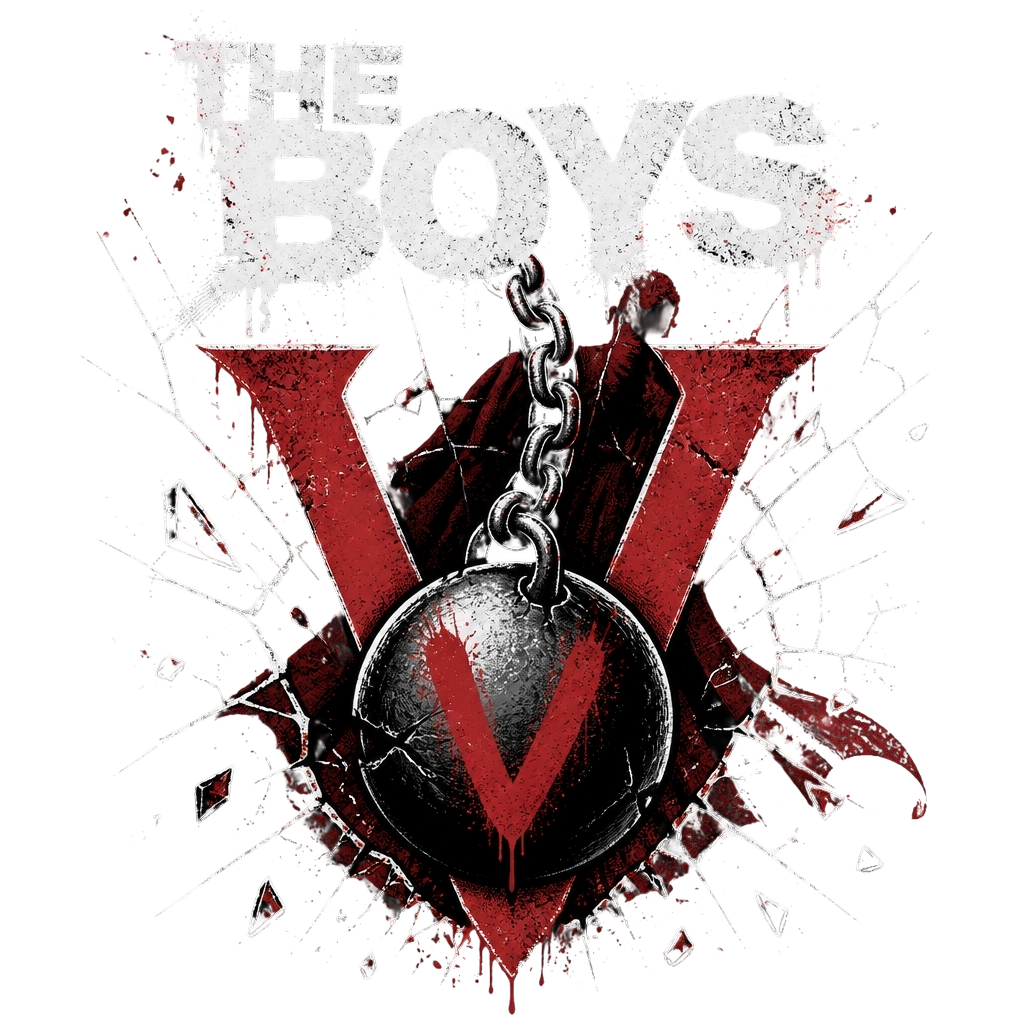 The Boys "s cape, alluding to chaos and rebellion. Text/lettering: " Poster - Official posters merchandise