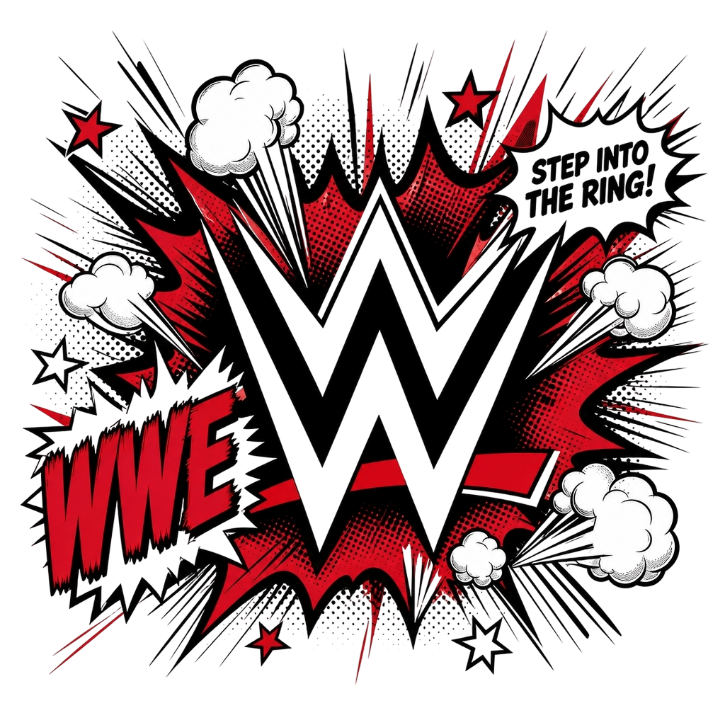 WWE " in bold, dynamic font at the side. " Poster - Official posters merchandise