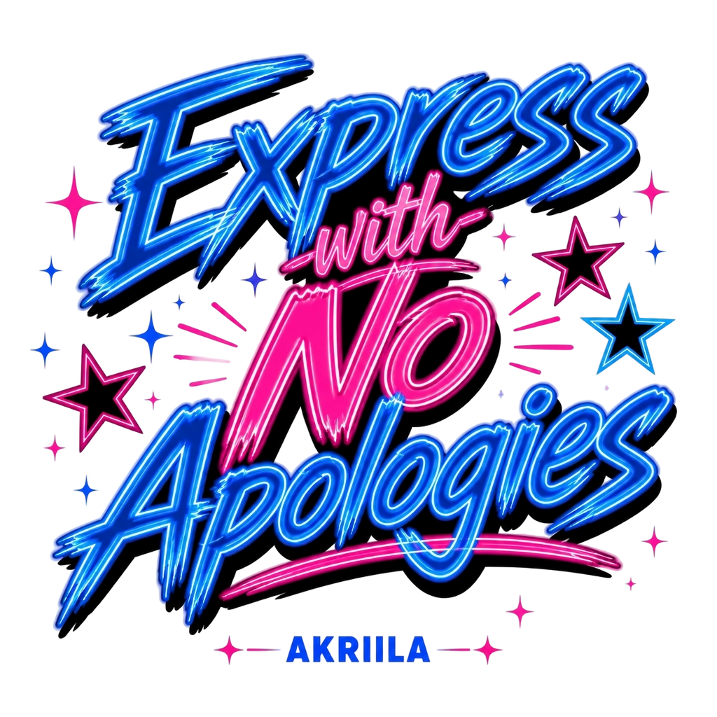 Akriila "Express with No Apologies" Poster - Official posters merchandise