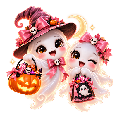 Pink ghost sisters