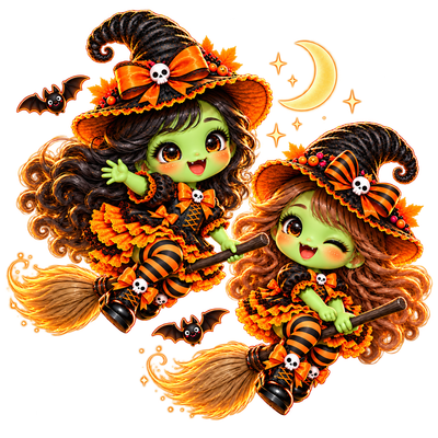Two Halloween kittens