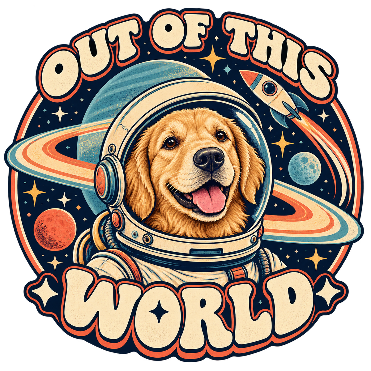 Space Cadet: completed illustration with an example animal