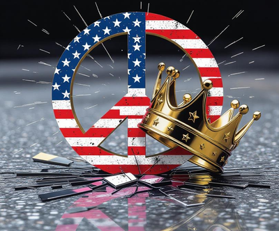 NO KINGS JUST DEMOCRACY